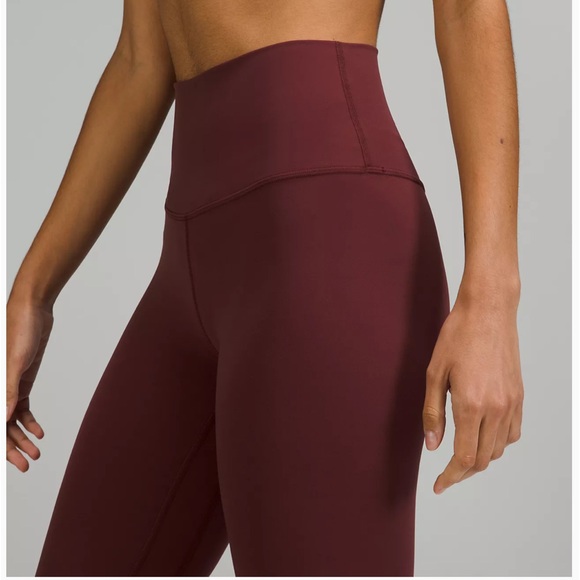 NWT lululemon athletica InStill HR Tight 25”. Size 12. Color MLWI - Mulled Wine. - Picture 7 of 9